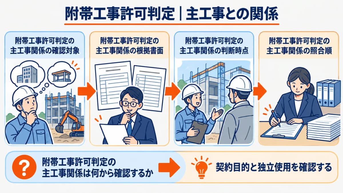 契約目的と独立使用の有無を確認する判断図
