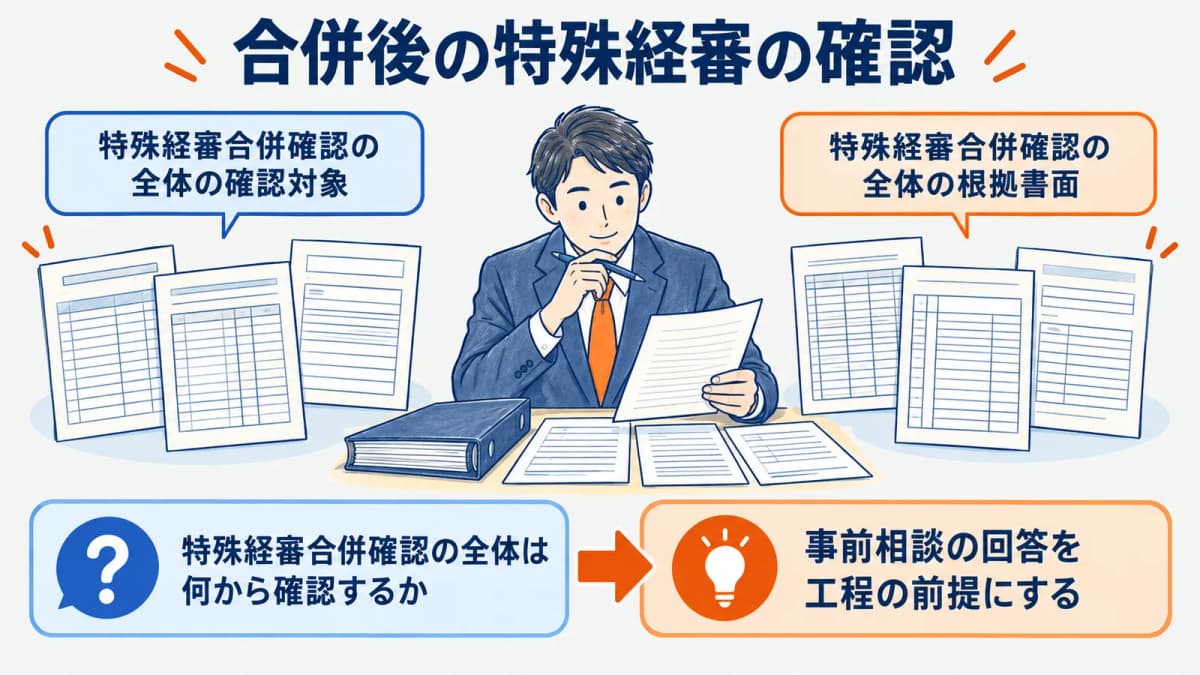 特殊経審とは|合併後の完成工事高と申請工程【2026年】
