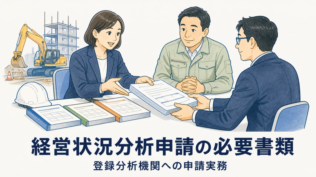 経営状況分析申請の必要書類|登録分析機関への申請実務【2026年版】
