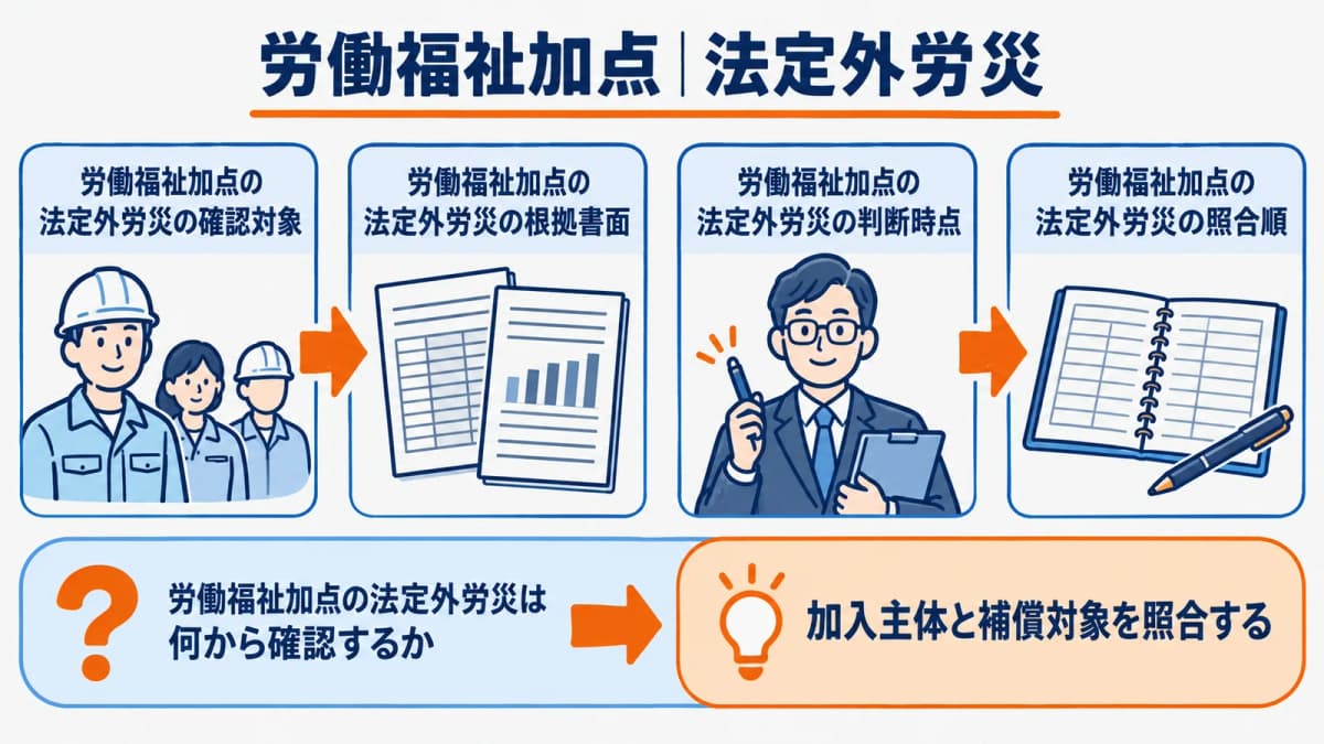 加入主体と補償対象を確認する法定外労災の手順