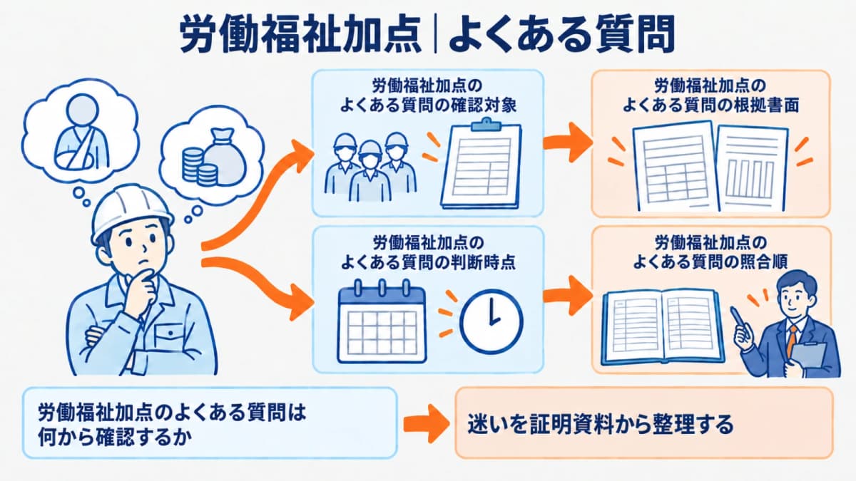 労働福祉資料の確認で迷いやすい質問を整理した図