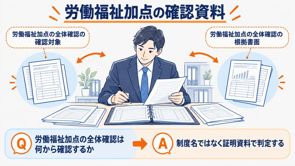 経審の法定外労災・退職金加点|確認資料の判定表【2026年】