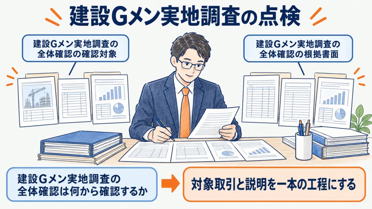 建設Gメンの実地調査対応|第12版で行う書類点検【2026年】