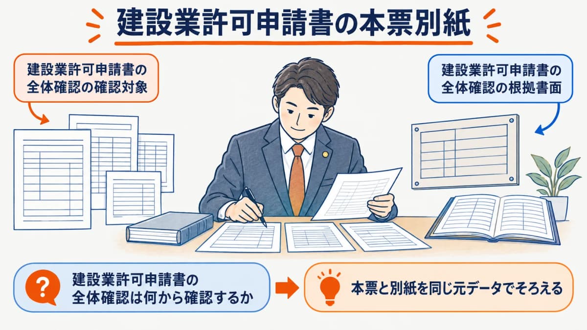 建設業許可申請書の書き方|現行様式と別紙の確認【2026年】